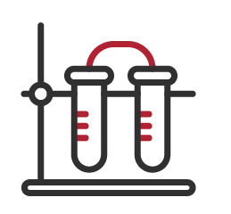 science icon of beakers